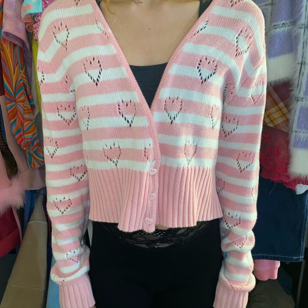 Sweetheart Sweater with Heart Cut Out Detailing